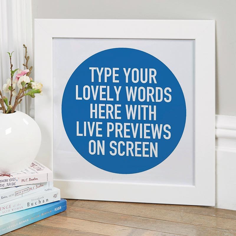 favourite quote personalised print