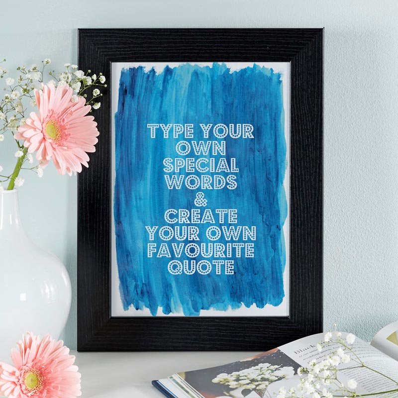 personalised quote print