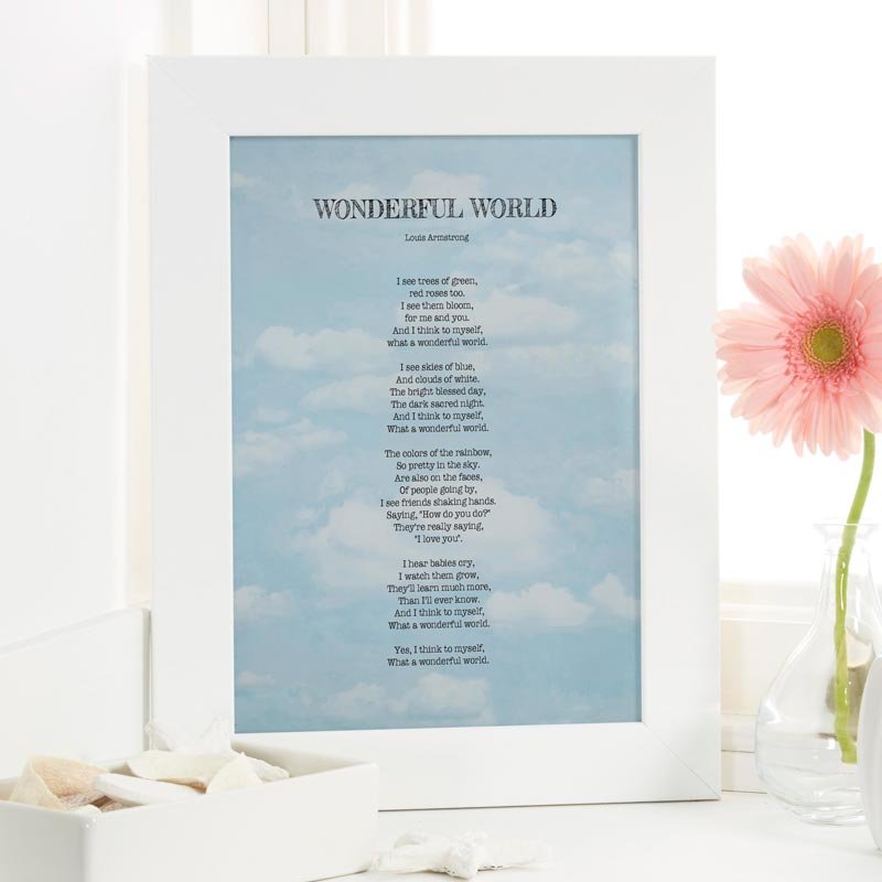 custom print with song lyrics