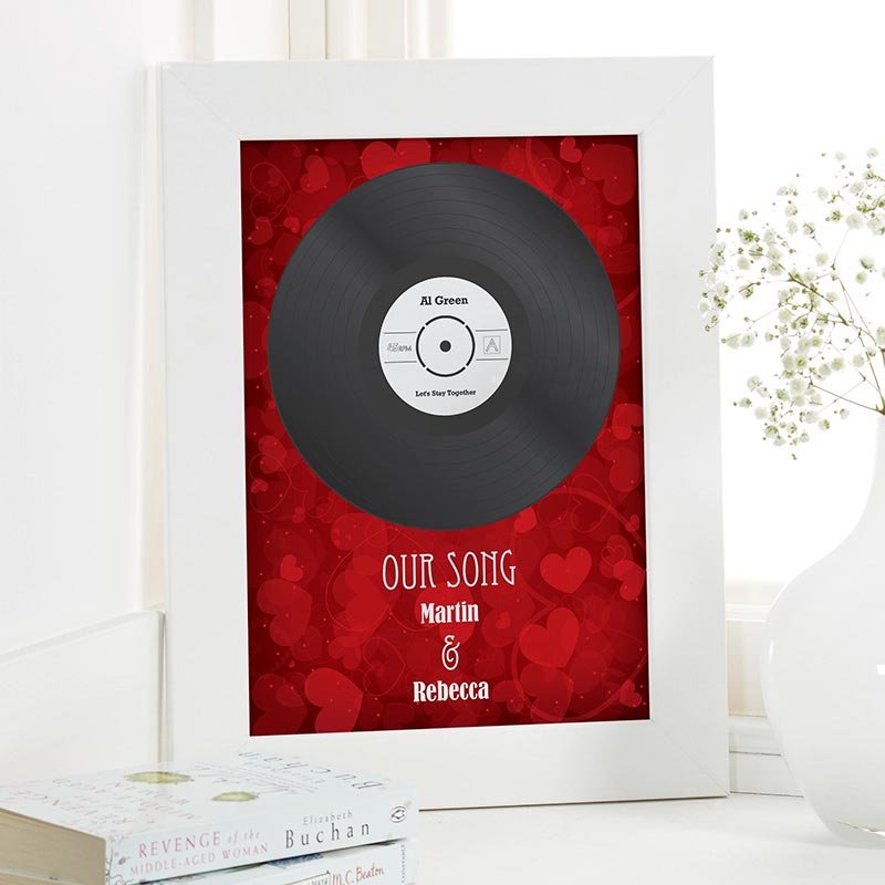 song record personalised print