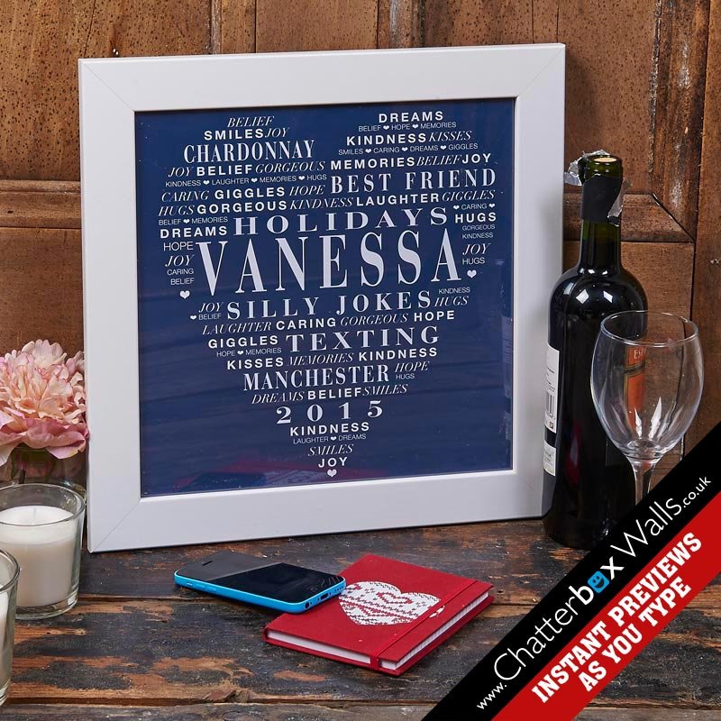 personalised framed picture print