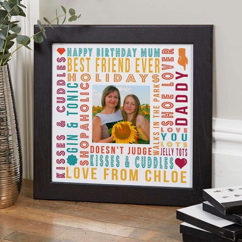 personalised gift for mum photo print with words