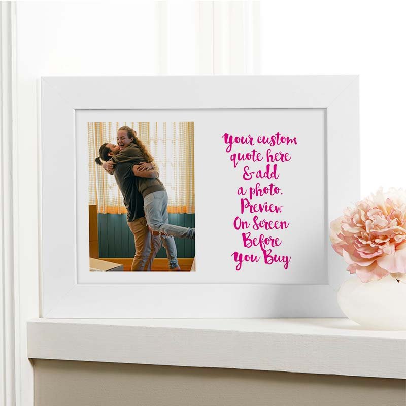 custom quote print wall art picture