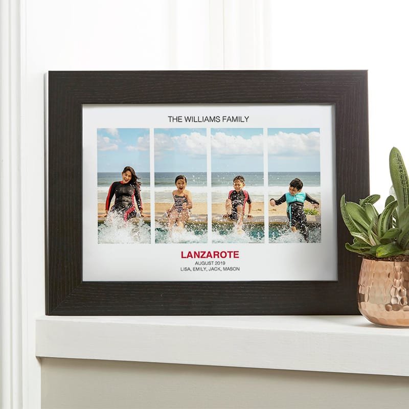 personalised family print with photo & text