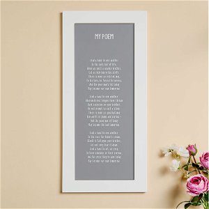 Personalised Poem Framed Wall Art