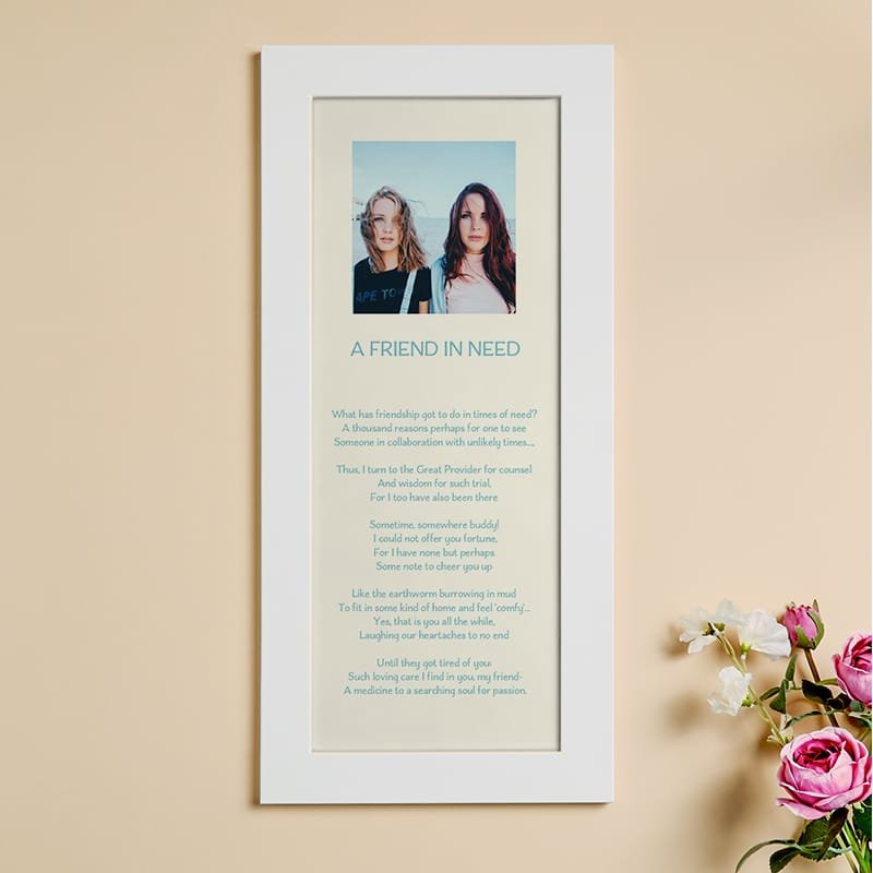 custom framed poem with photo