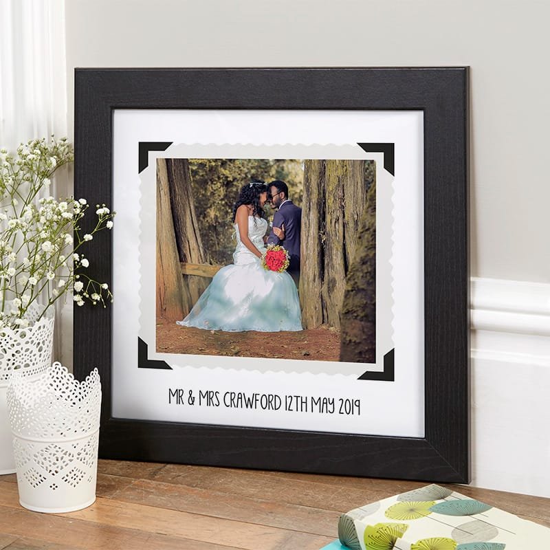 wedding anniversary gift framed custom photo