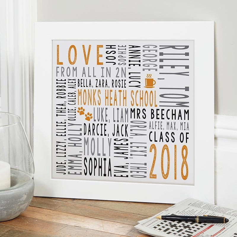 personalised teacher gift end of term 