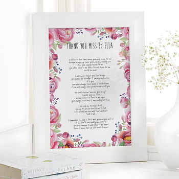 Personalised Gifts for Teachers | Word Art Picture Prints & Canvas