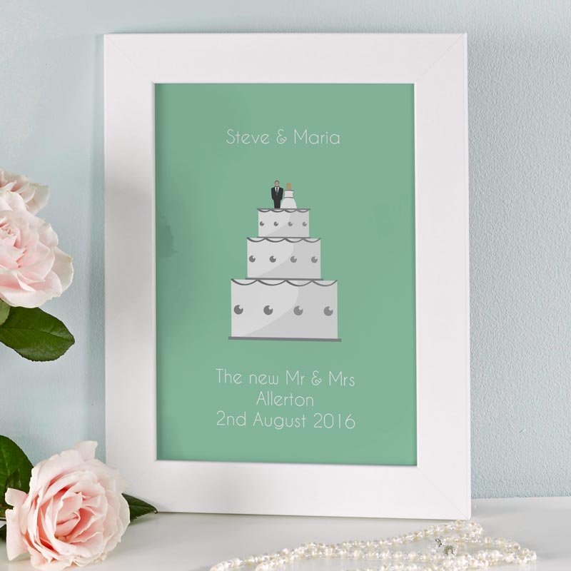 present idea for wedding personalised print