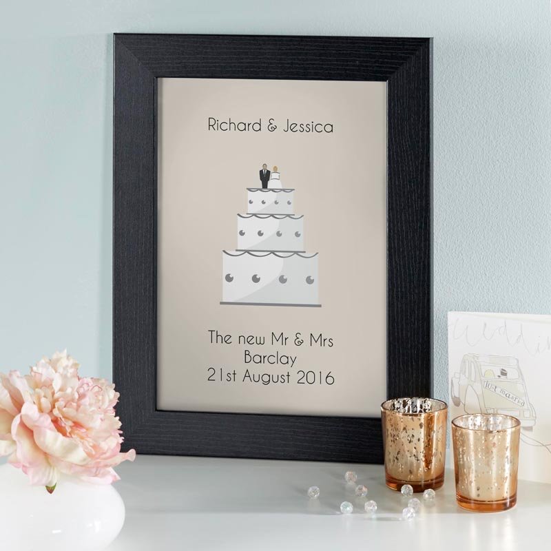 personalised gift ideas for weddings framed print