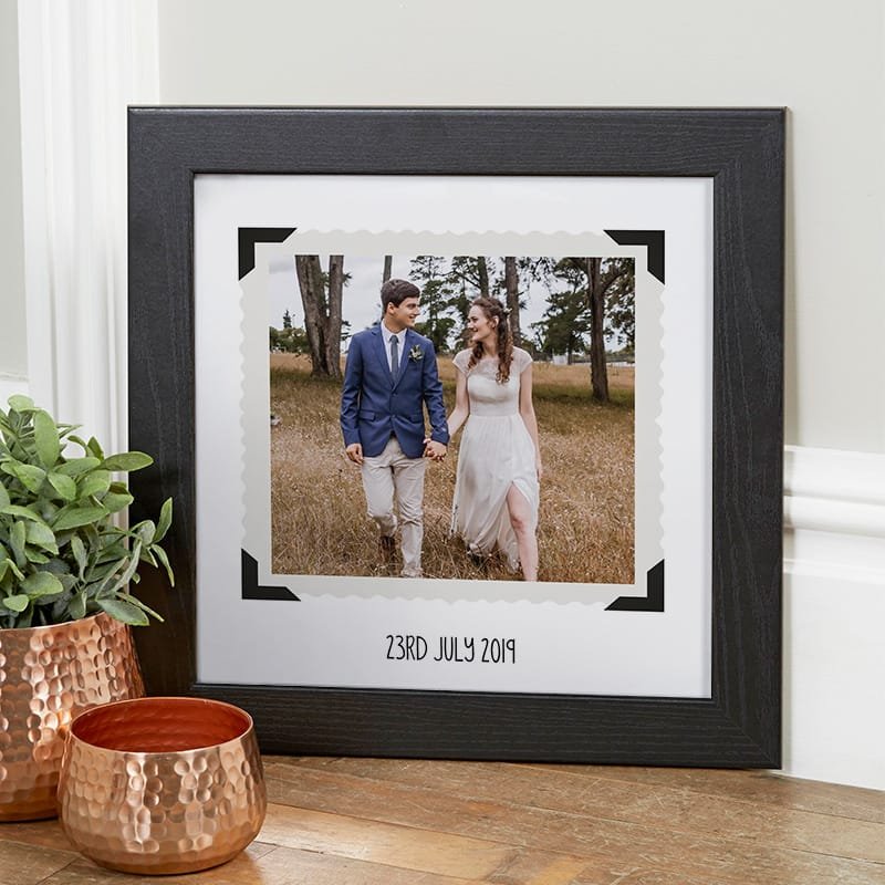wedding photo framed custom print