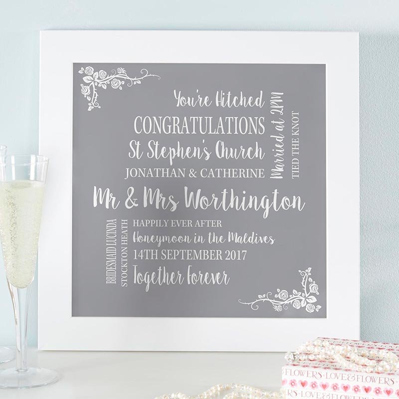 wedding anniversary personalised word picture