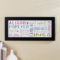 Personalised Word Art Gifts To Celebrate Occasions | Chatterbox Walls