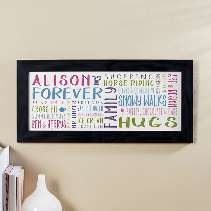 Personalised Word Art Gifts To Celebrate Occasions | Chatterbox Walls